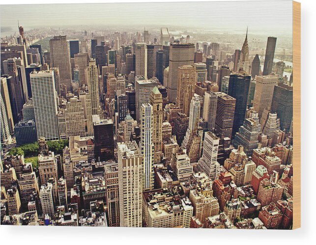 Tranquility Wood Print featuring the photograph New York City #6 by Vivienne Gucwa