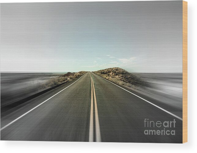 Arizona Wood Print featuring the photograph Arizona Desert Highway #7 by Raul Rodriguez