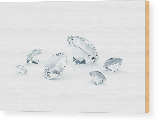 Nobody Wood Print featuring the photograph Diamonds #7 by Jesper Klausen/science Photo Library
