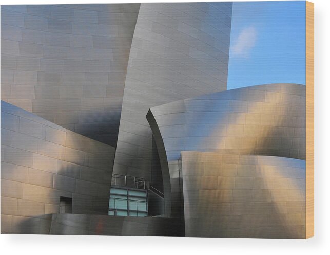 California Wood Print featuring the photograph Disney Concert Hall by Mitch Diamond