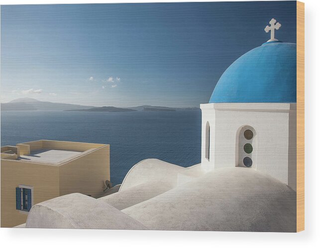 Tranquility Wood Print featuring the photograph Santorini Greece #8 by Neil Emmerson