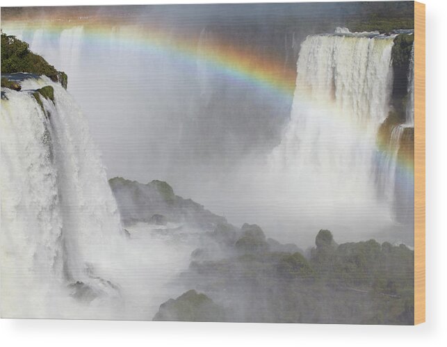 Iguacu Falls Wood Print featuring the photograph 800-1230 by Robert Harding Picture Library