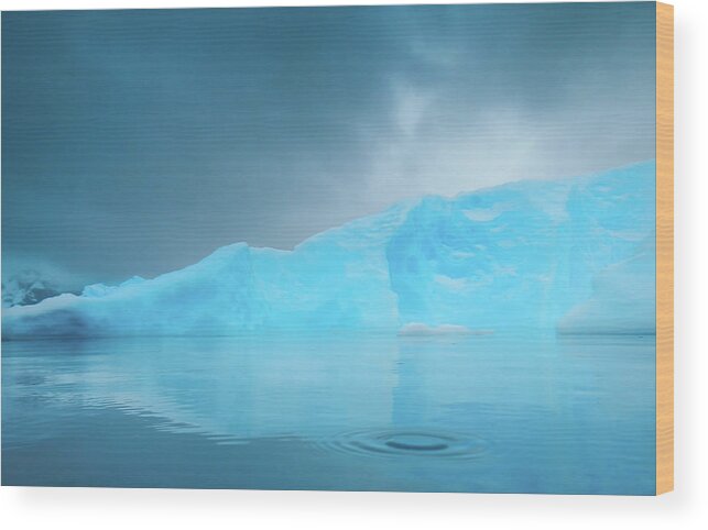 Tranquility Wood Print featuring the photograph Antarctica #9 by Michael Leggero