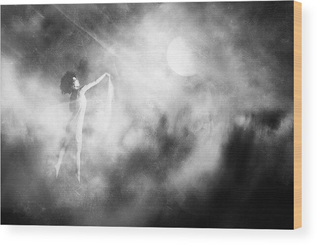 Mood Wood Print featuring the photograph A Dream Dancing by Jay Satriani