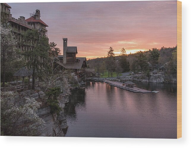 Mohonk Mountain House Wood Print featuring the photograph A New Day by Kristopher Schoenleber