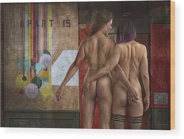 Surreal
Seattle
Beauty
Erotic
Art
Nude Wood Print featuring the photograph A Part Is by Tom Gore