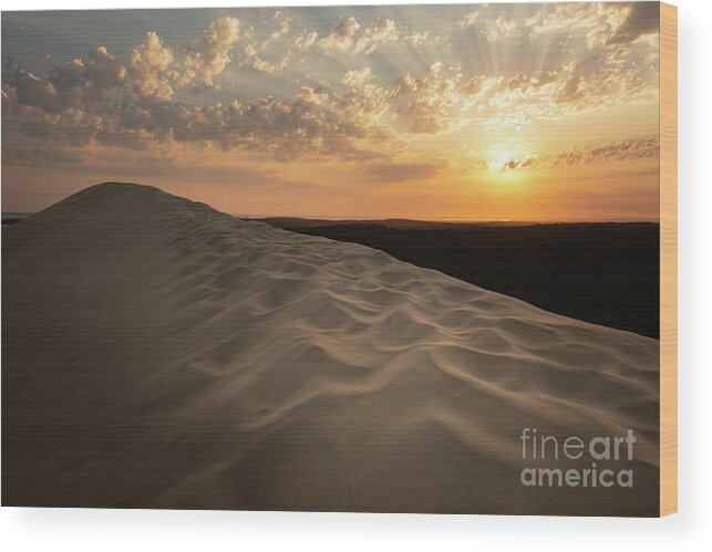 Aeolian Landform Wood Print featuring the photograph A Peaceful Moment by Hannes Cmarits