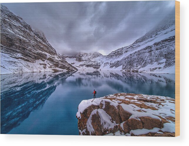Lake Wood Print featuring the photograph A Purity World by Dianne Mao