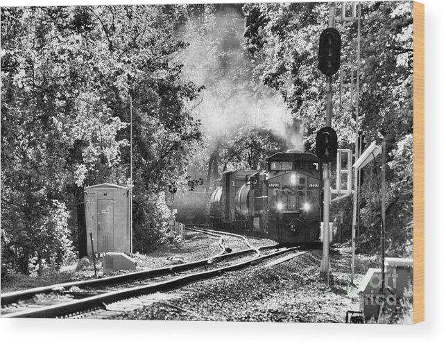 Csx Wood Print featuring the photograph Along the Old Main - No.14 - Our Turn by Steve Ember