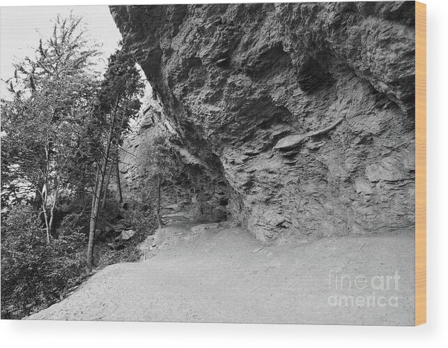 Alum Cave Bluffs Wood Print featuring the photograph Alum Cave Bluffs by Phil Perkins