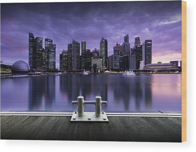 Anchor Wood Print featuring the photograph Anchoring by Vincent Lim