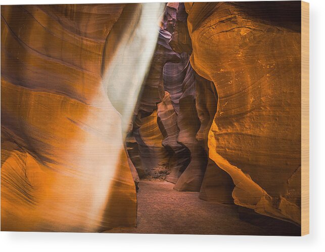 Antelope Wood Print featuring the photograph Antelope Sun Ray by Ed Esposito