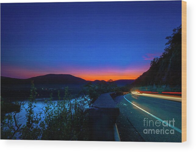 Appalachian Mountains Wood Print featuring the photograph Appalachian Sunset by Stef Ko