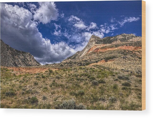 Bighorn Wood Print featuring the photograph Arid Bighorn Mountains, Wyoming by Chance Kafka