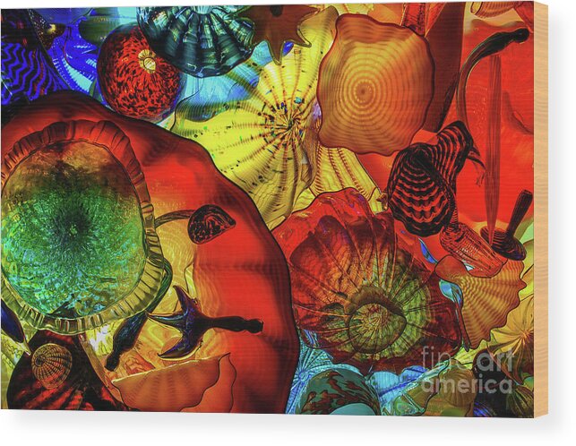 Glasswork Wood Print featuring the photograph Art of Glass by Randy J Heath