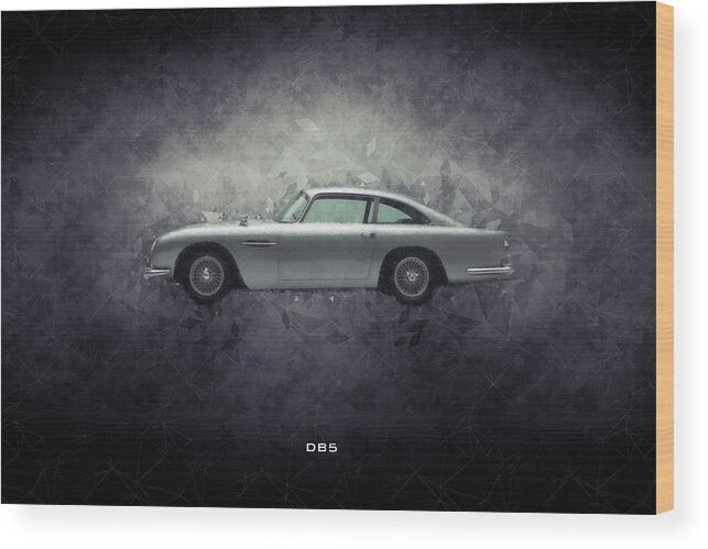 Aston Martin Db5 Wood Print featuring the digital art Aston Martin DB5 by Airpower Art