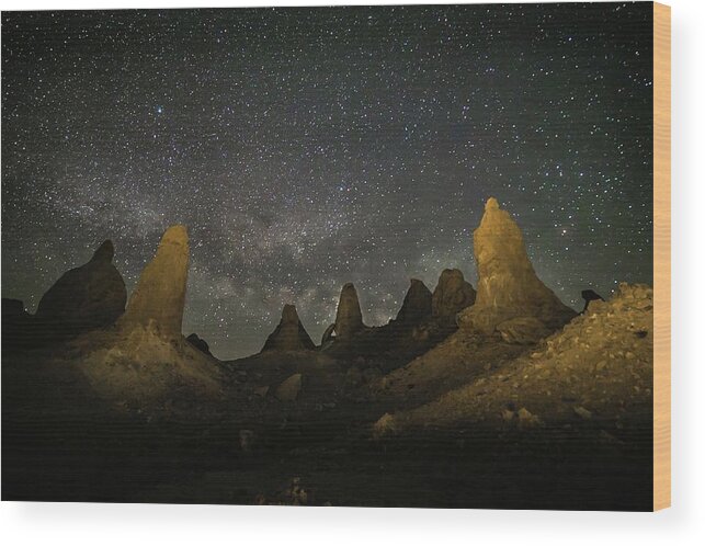 Stars Wood Print featuring the photograph Astroscapes 6 by Ryan Weddle