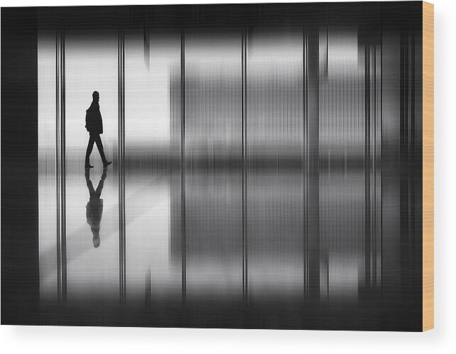 Munich Wood Print featuring the photograph At The Airport by Tanja Ghirardini