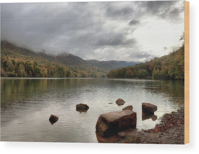 River Wood Print featuring the photograph At the River's Edge by Susan Rissi Tregoning