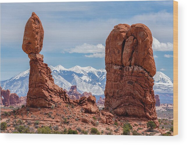 Utah Wood Print featuring the photograph Balanced View by Darren White