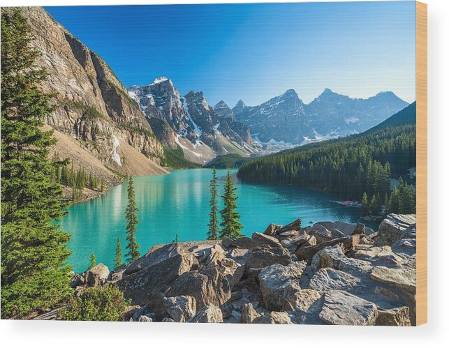 Landscapes Wood Print featuring the photograph Banff National Park Beautiful by Shawn.ccf