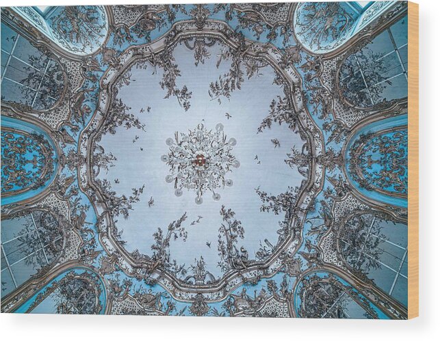 Ceiling Wood Print featuring the photograph Baroque by Mike Kreiten