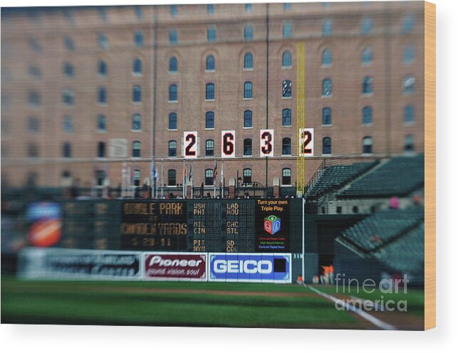 Hanging Wood Print featuring the photograph Baseball - Cal Ripken Hall Of Fame by Icon Sports Wire