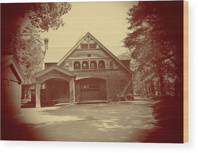 Carriage House Wood Print featuring the photograph The Carriage House by Stacie Siemsen