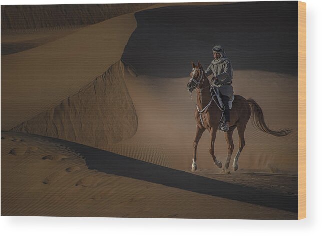 Animal Wood Print featuring the photograph Beautiful Horse by Yomn Almonla