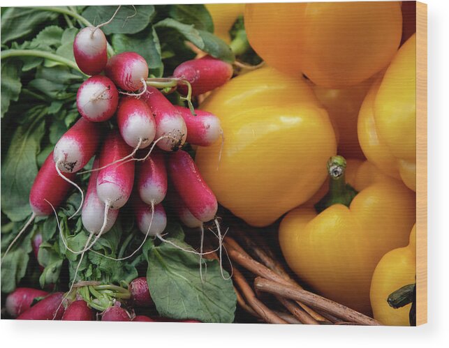 Vegan Wood Print featuring the photograph Beet, vegetable full of nutrition for a healthy lifestyle by Michalakis Ppalis