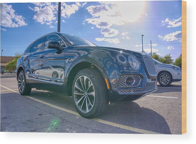 Bentley Wood Print featuring the photograph Bentley Bentayga by Anthony Giammarino