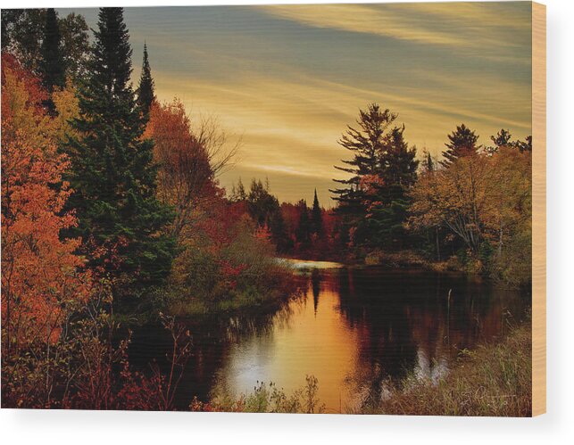 Evie Wood Print featuring the photograph Betsy River Michigan by Evie Carrier