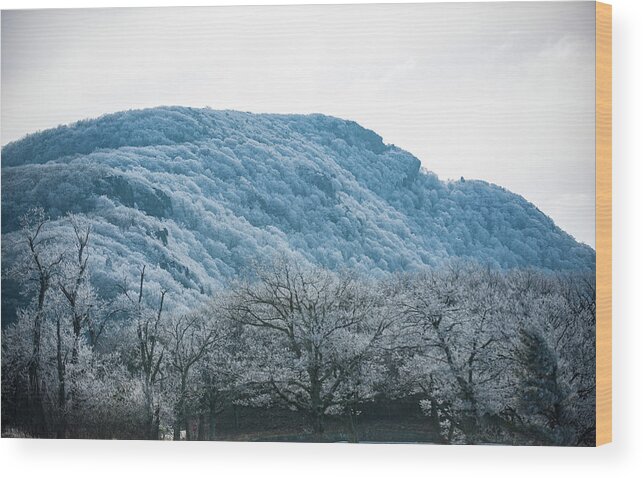 Blue Ridge Wood Print featuring the photograph Blue Ridge Mountain Top by Mark Duehmig