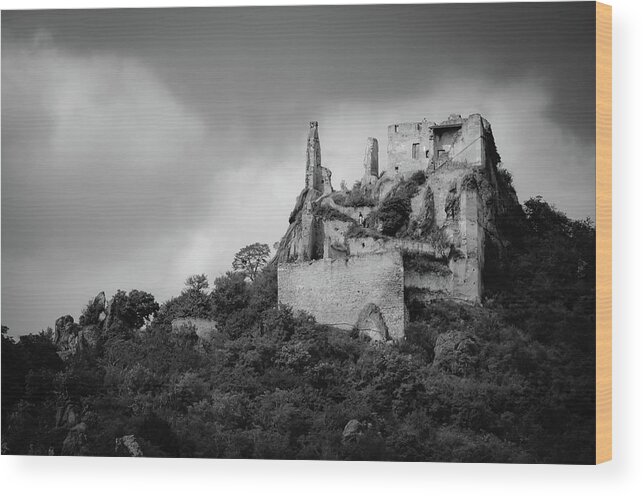 Medieval Wood Print featuring the photograph Burgruine Durnstein by Borja Robles