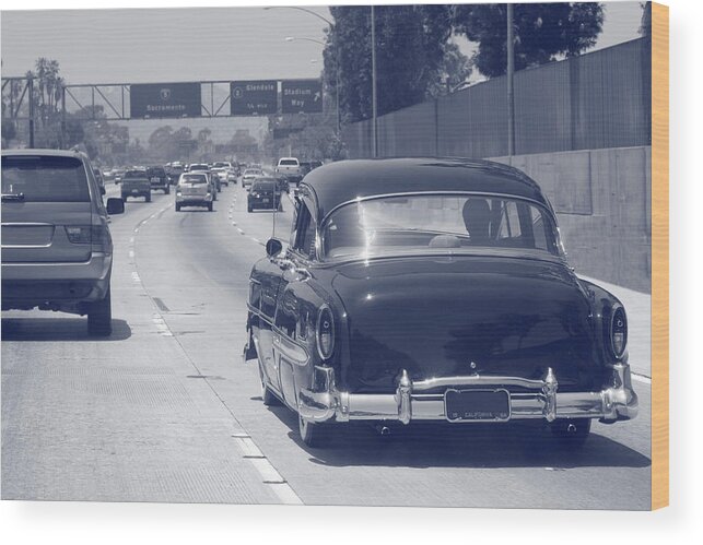Low Rider Wood Print featuring the photograph California Crusin by Pixeldigits
