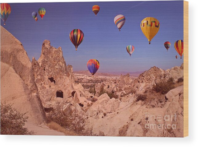 Cappadocia Wood Print featuring the photograph Cappadocia by Binka Kirova