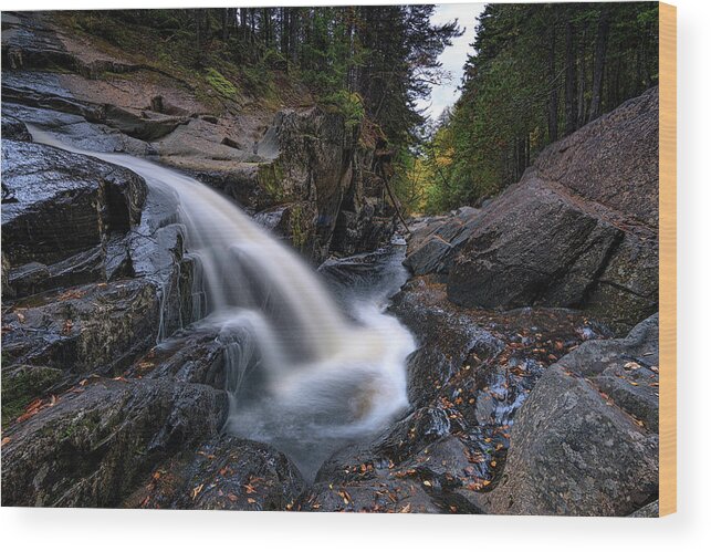 Drop Wood Print featuring the photograph Cascade Gorge by Rick Berk