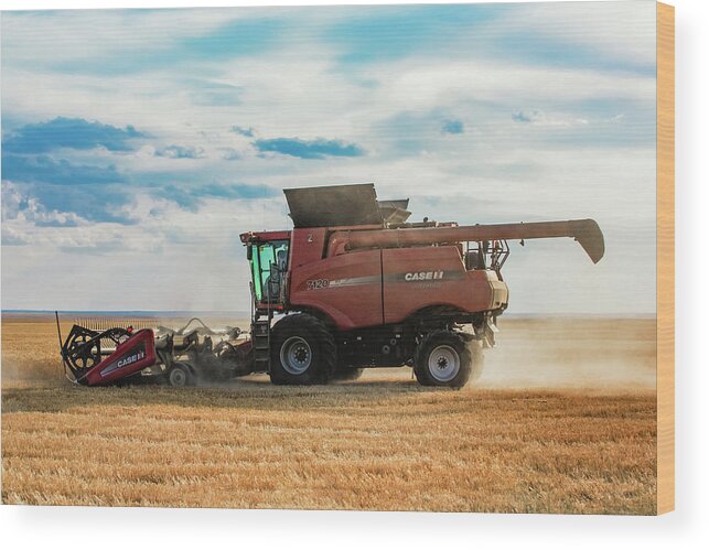 Simpson Wood Print featuring the photograph Case IH Side View by Todd Klassy