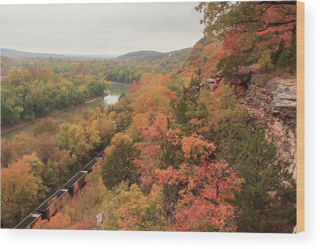 Castlewood State Park Wood Print featuring the photograph Castlewood State Park by Scott Rackers