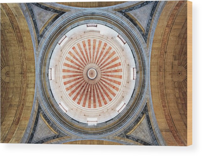  Dome Ceiling Wood Print featuring the photograph Ceiling Eye by Lupen Grainne