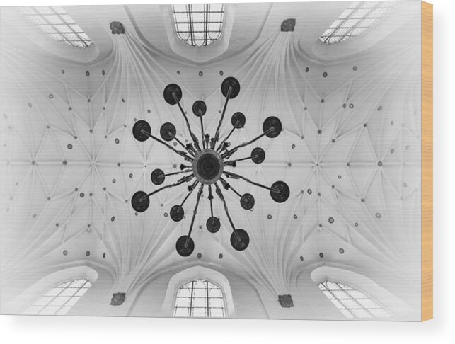 Church Wood Print featuring the photograph Ceiling I by Peter Pfeiffer