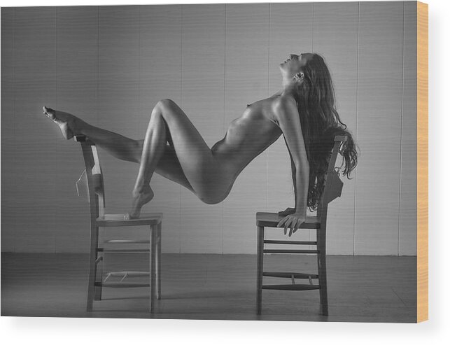 Art Wood Print featuring the photograph Chair Poses 3 by Colin Dixon