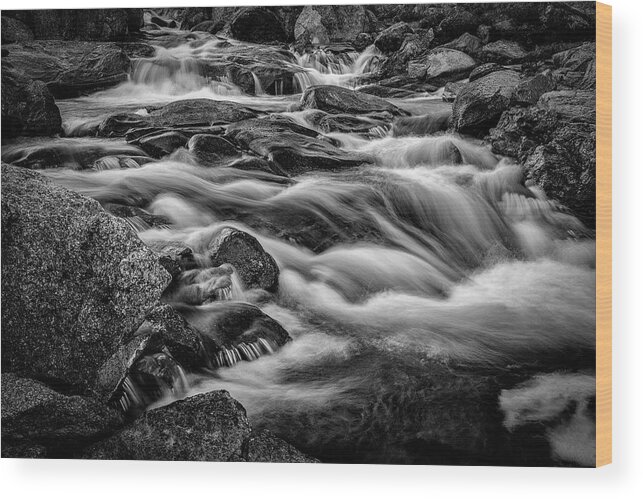 Alpine Wood Print featuring the photograph Chaos of the Melt by Mark Lucey