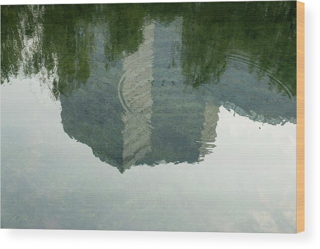 China Wood Print featuring the photograph China Reflection by Kathryn McBride