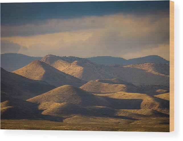 Nature Wood Print featuring the photograph Chupadera Mountains II by Jeff Phillippi