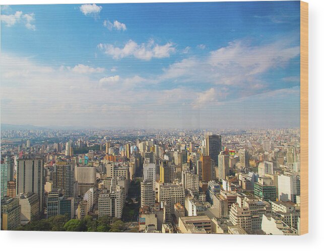 Tranquility Wood Print featuring the photograph City, Sao Paulo by Wmg Image