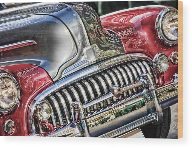 Funky Wood Print featuring the photograph Classic American Car by Nycshooter