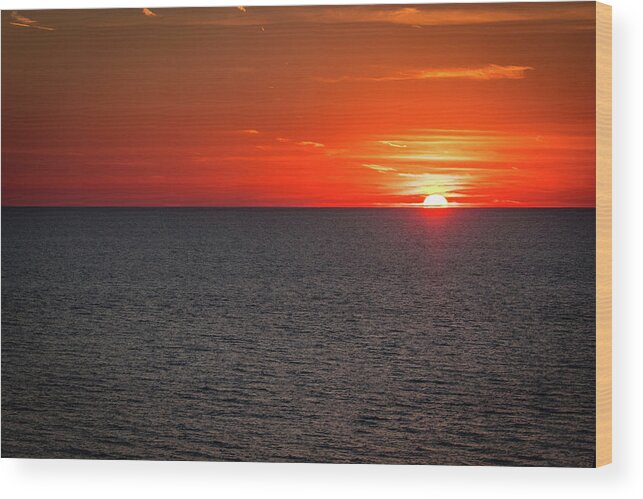 Florida Wood Print featuring the photograph Clearwater Sunset by Jeff Phillippi