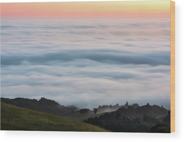 Clouds Wood Print featuring the photograph On Cloud Nine by Shelby Erickson