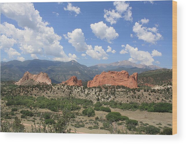 Pike's Peak Wood Print featuring the photograph Colorado Memories by Emery Graham